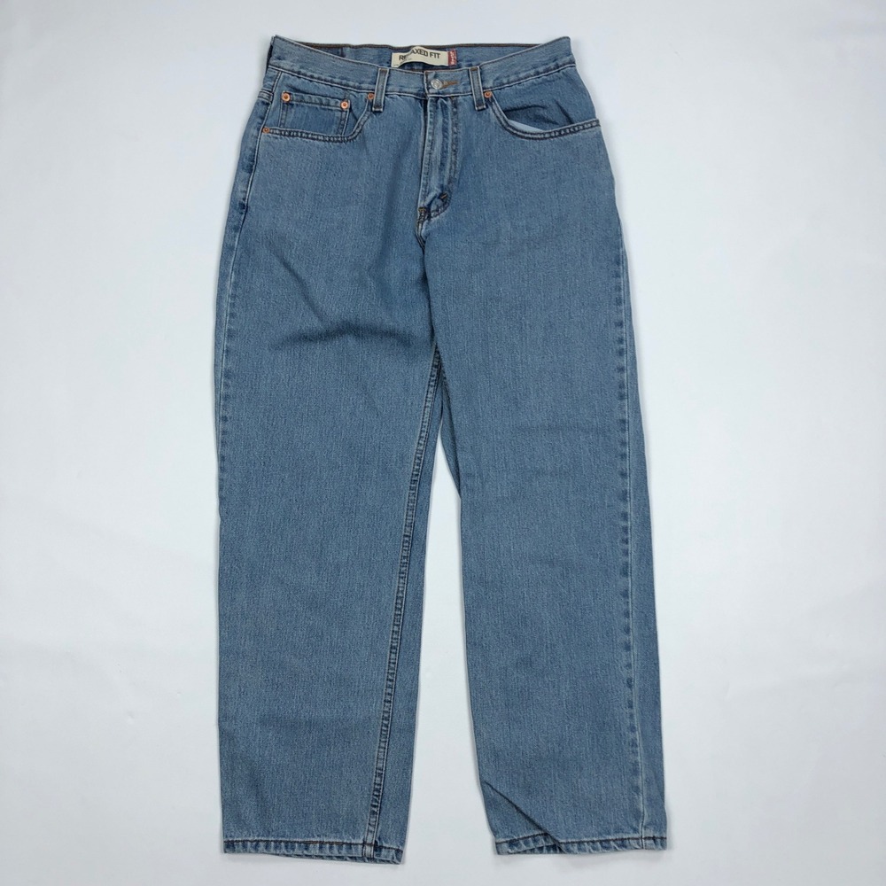 Vintage Levis 550 Relaxed Jeans Mens Fits 30x30 Medium Wash Blue Denim Y2K